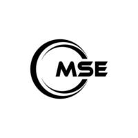 MSE Logo Design, Inspiration for a Unique Identity. Modern Elegance and Creative Design. Watermark Your Success with the Striking this Logo. vector