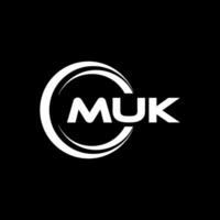 muk logo diseño, inspiración para un único identidad. moderno elegancia y creativo diseño. filigrana tu éxito con el sorprendentes esta logo. vector