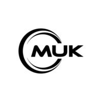 MUK Logo Design, Inspiration for a Unique Identity. Modern Elegance and Creative Design. Watermark Your Success with the Striking this Logo. vector