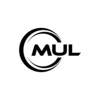 MUL Logo Design, Inspiration for a Unique Identity. Modern Elegance and Creative Design. Watermark Your Success with the Striking this Logo. vector