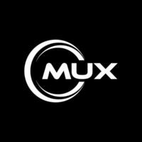 MUX Logo Design, Inspiration for a Unique Identity. Modern Elegance and Creative Design. Watermark Your Success with the Striking this Logo. vector