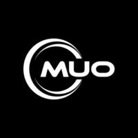 MUO Logo Design, Inspiration for a Unique Identity. Modern Elegance and Creative Design. Watermark Your Success with the Striking this Logo. vector