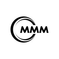 mmm logo diseño, inspiración para un único identidad. moderno elegancia y creativo diseño. filigrana tu éxito con el sorprendentes esta logo. vector