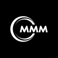 mmm logo diseño, inspiración para un único identidad. moderno elegancia y creativo diseño. filigrana tu éxito con el sorprendentes esta logo. vector