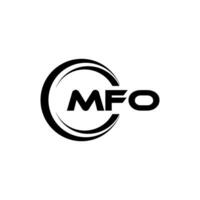 mfo logo diseño, inspiración para un único identidad. moderno elegancia y creativo diseño. filigrana tu éxito con el sorprendentes esta logo. vector