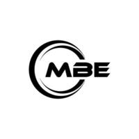 MBE Logo Design, Inspiration for a Unique Identity. Modern Elegance and Creative Design. Watermark Your Success with the Striking this Logo. vector