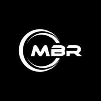 mbr logo diseño, inspiración para un único identidad. moderno elegancia y creativo diseño. filigrana tu éxito con el sorprendentes esta logo. vector