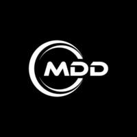 MDD Logo Design, Inspiration for a Unique Identity. Modern Elegance and Creative Design. Watermark Your Success with the Striking this Logo. vector