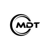 MDT Logo Design, Inspiration for a Unique Identity. Modern Elegance and Creative Design. Watermark Your Success with the Striking this Logo. vector