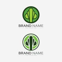 jardinería logo con pala icono y árbol con verde hojas logo modelo. vector