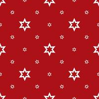 Seamless pattern of white stars on a red backdrop photo