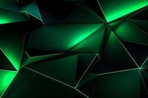 Sleek Modern Geometric Glowing Shapes Outline Background Generative AI photo