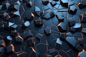 Voronoi Blocks Pattern Texture Background photo