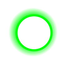 The circle is green png