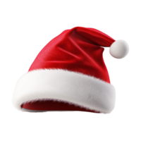 rosso Natale cappello ai generativo png