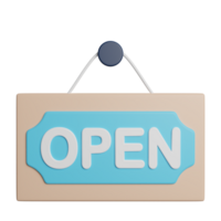 Open Store Sign png