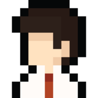 Pixel art office man icon 2 png