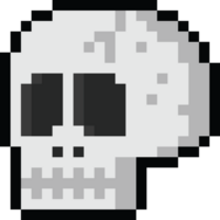 pixel arte vudù cranio testa icona png