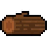 Pixel art wood timber png