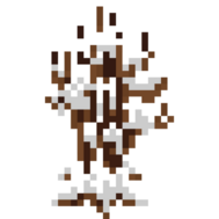 píxel Arte Nevado invierno árbol 3 png