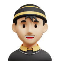 Asian teenage guy 3D Avatar Character Illustrations png