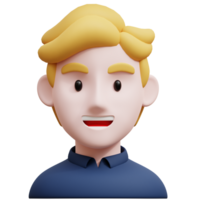 American white guy 3D Avatar Character Illustrations png