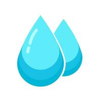 Water drop icon isolated on white background. vector