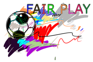 Balls football sport art and brush strokes style png