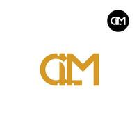 letra clm monograma logo diseño vector