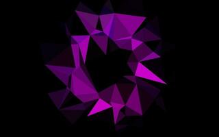 Dark Purple vector polygon abstract layout.