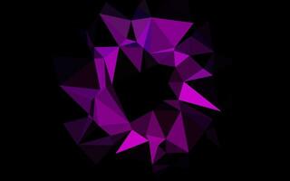 Dark Purple vector polygon abstract layout.