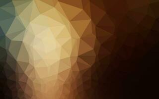 Dark Yellow, Orange vector triangle mosaic texture.