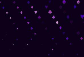 Light Purple vector texture with playing cards.