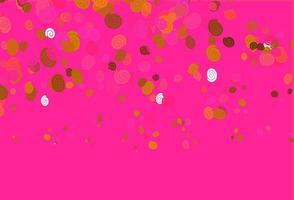 Light Pink, Yellow vector template with bubble shapes.