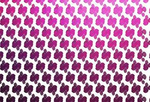 Light Pink vector pattern with bubble shapes.