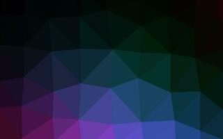 Dark Multicolor, Rainbow vector polygon abstract backdrop.