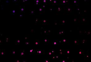 Dark Pink vector backdrop with lines, circles, rhombus.