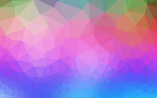 Light Multicolor, Rainbow vector abstract polygonal layout.