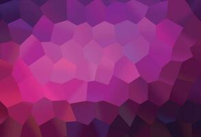 Dark Pink vector texture with colorful hexagons.