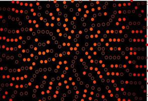 Dark Orange vector texture with disks.