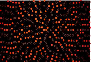 Dark Orange vector texture with disks.