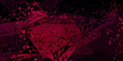 Dark Pink vector backdrop with chaotic shapes.