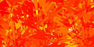 Light Orange vector background with triangles.
