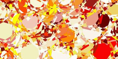 Light Orange vector texture with random triangles.