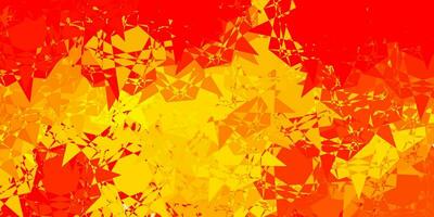 Light Orange vector pattern with polygonal shapes.