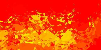 Light Orange vector background with triangles.