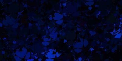 Dark BLUE vector template with triangle shapes.