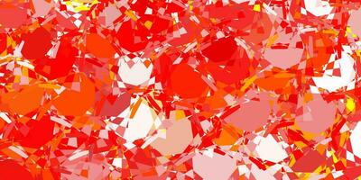 Light Orange vector texture with random triangles.