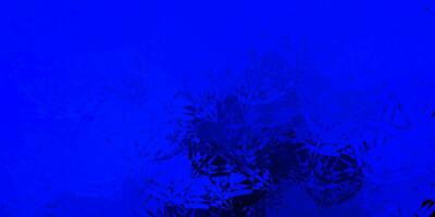 Dark BLUE vector texture with random triangles.