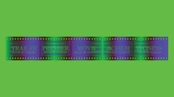 REALISTIC FILMSTRIP CAMERA. Filmstrips Collection. Motion Picture. Video Recording. Filmstrip Vector Illustration.